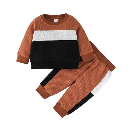 Baby Long Sleeve Sweater Pullover Trousers Two-piece Set