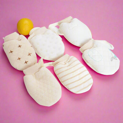 Baby's Thickened Anti-scratch Gloves with Rope