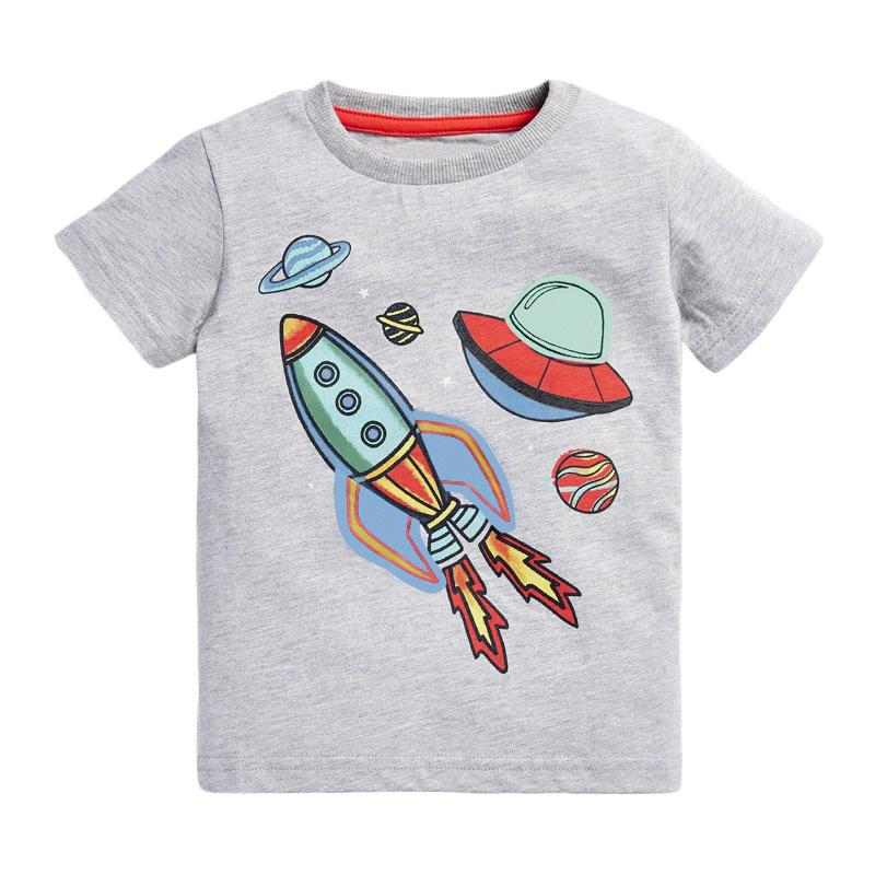 Short Sleeved Boys' T-shirt Knitted Boys' Bottoming Shirt