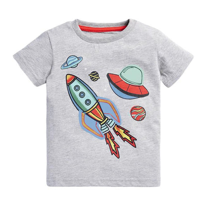 Short Sleeved Boys' T-shirt Knitted Boys' Bottoming Shirt
