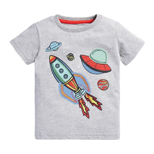 Short Sleeved Boys' T-shirt Knitted Boys' Bottoming Shirt