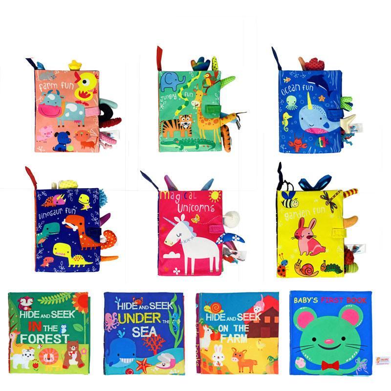 Baby Cloth Book, Stereoscopic Tail Can't Tear Books Toys