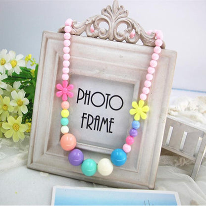 Children's Necklace Colorful Princess Acrylic Necklace