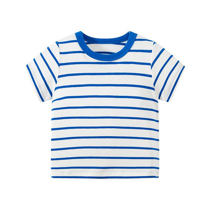 Pattern children's short sleeved T-shirt foreign style top