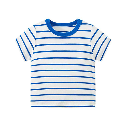 Pattern children's short sleeved T-shirt foreign style top