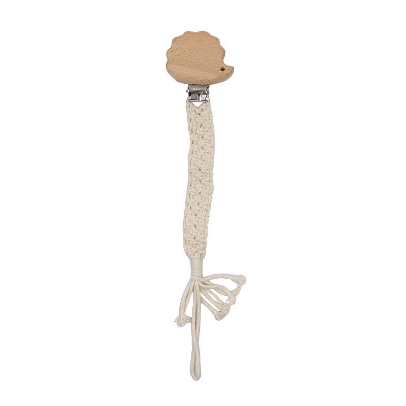 Beech Hand-woven Rope Pacifier Clip Anti-drop Chain