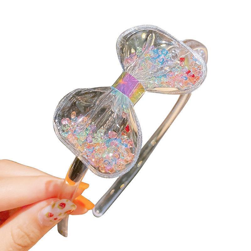Children's headband girl's transparent quicksand bow