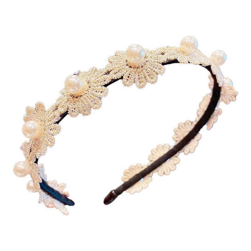 Girl's Hair Hoop Mesh Cartoon Broken Hair Clip Headdress