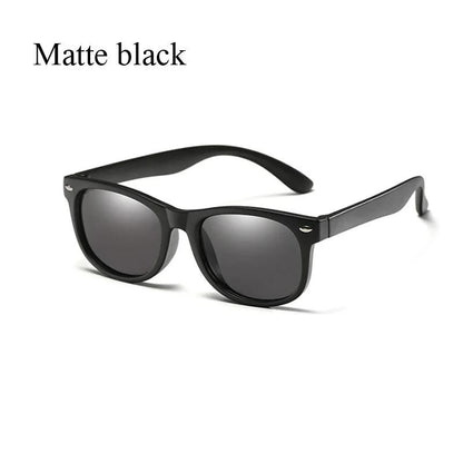 Polarized Kids Sunglasses TR90 Silicone Gel Frame