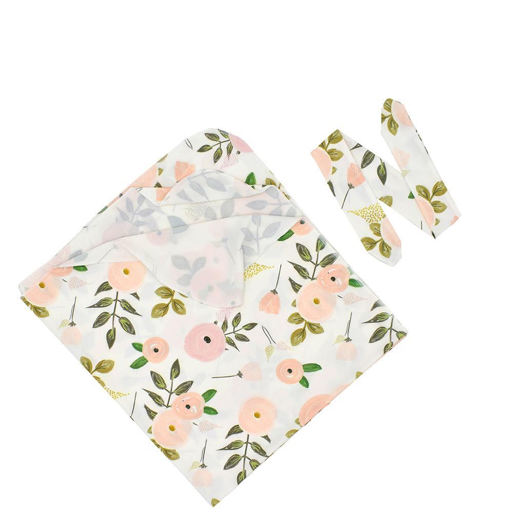 Newborn Baby Wrap Towel Headband Suit