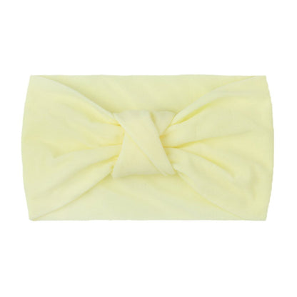 Children's Headwear Baby Solid Nylon Brimmed Hair Band Baby