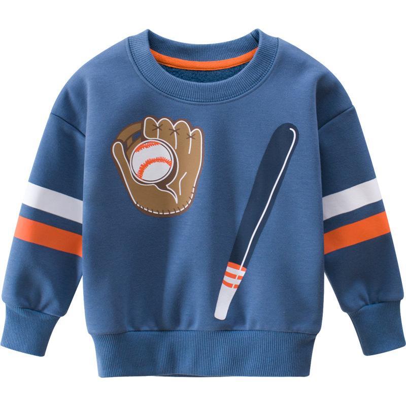 Children's Sweater Plus Velvet Boy Pullover