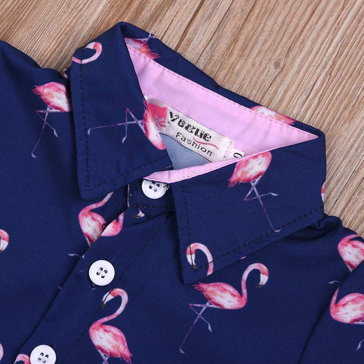 Boys' printed short sleeved Lapel shirt Shorts Set