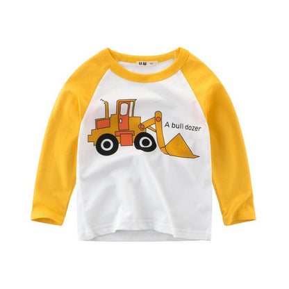 Children's Backing Shirt Long Sleeve Tee Clothes