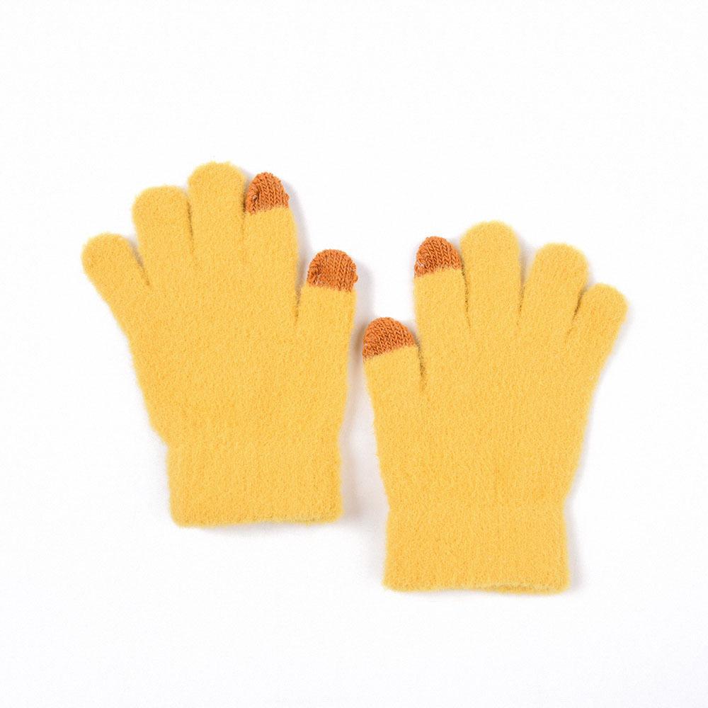 Warm Children's Knitted Gloves Touch Screen Plush Gloves