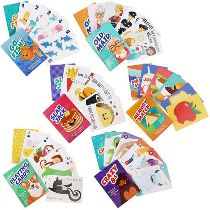 LotFancy Card Games for Kids 6 Decks