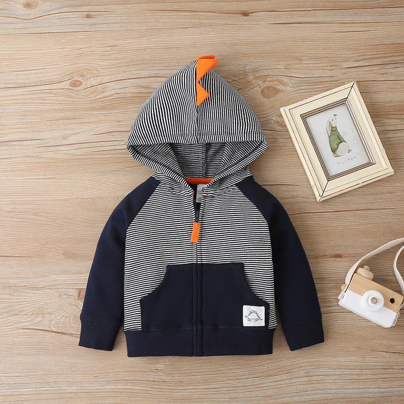Baby Zipper Three-piece Long Sleeve Pants Set