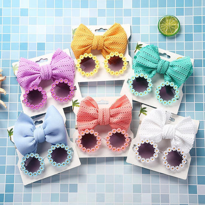 Children's Sunflower Sunglasses Headband Set