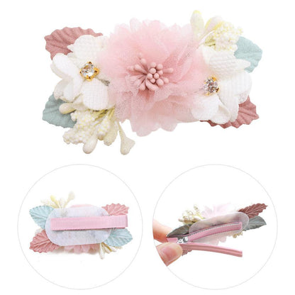 Pink Simulation Headflower Hair Accessories