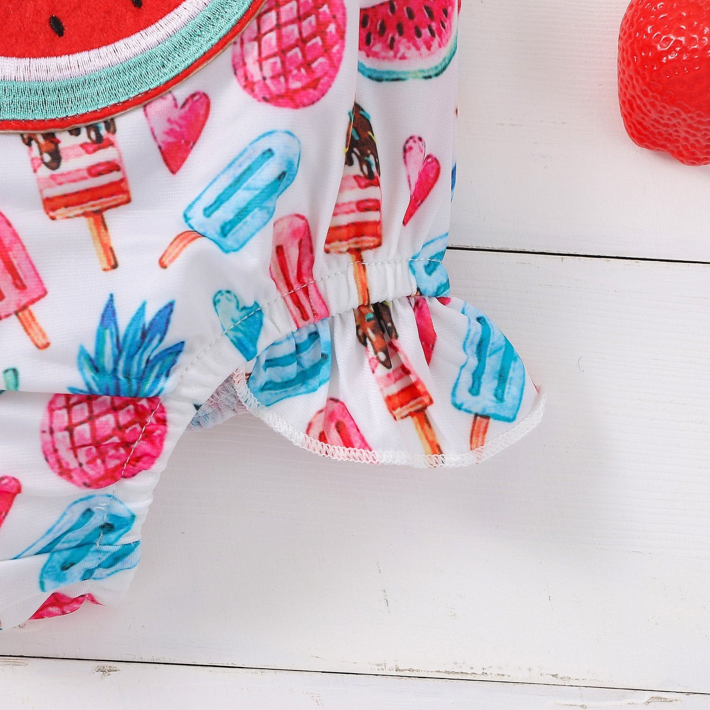 Watermelon full print sleeveless universal cute swimsuit