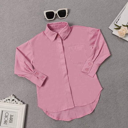 Girls' Dress Long Sleeve Shirt