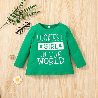 Children's Alphabet T-shirt Pants Two-Piece Set
