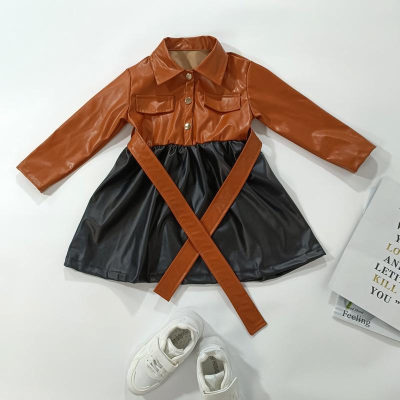 Girls' Kids Faux Leather Dress