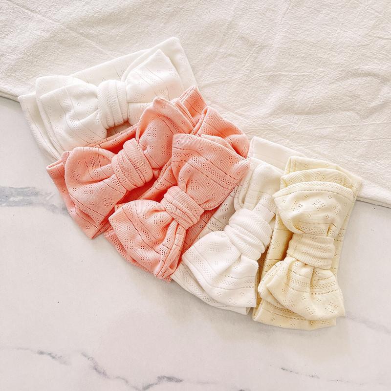 Children's Knitted Stretch Bow Hair Tape