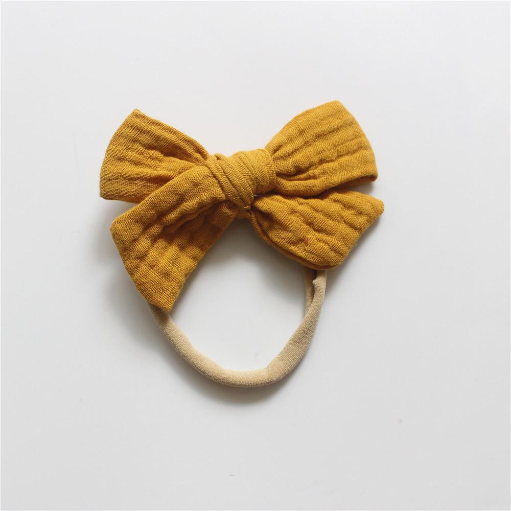 Baby Cotton Gauze Bow Hair Band Children's Hair Accessories