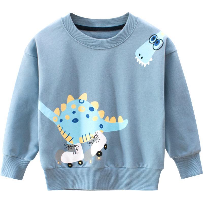 Children's Sweater Dinosaur Cartoon Round Neck Pullover
