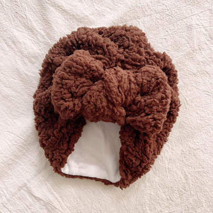 Children's Big Bow Winter Warm Baby Hat