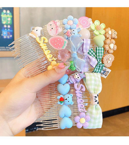 Children's Hairpin Comb Girl's Headdress 3pcs/set