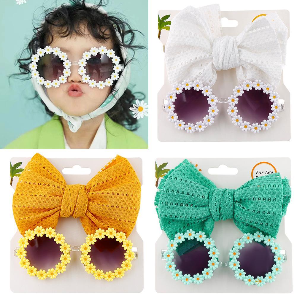 Children's Sunflower Sunglasses Headband Set