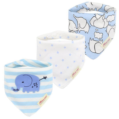 3pcs/set Baby Triangle Bib Saliva towel