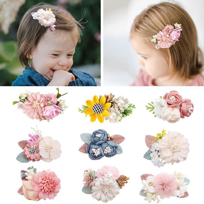 Pink Simulation Headflower Hair Accessories