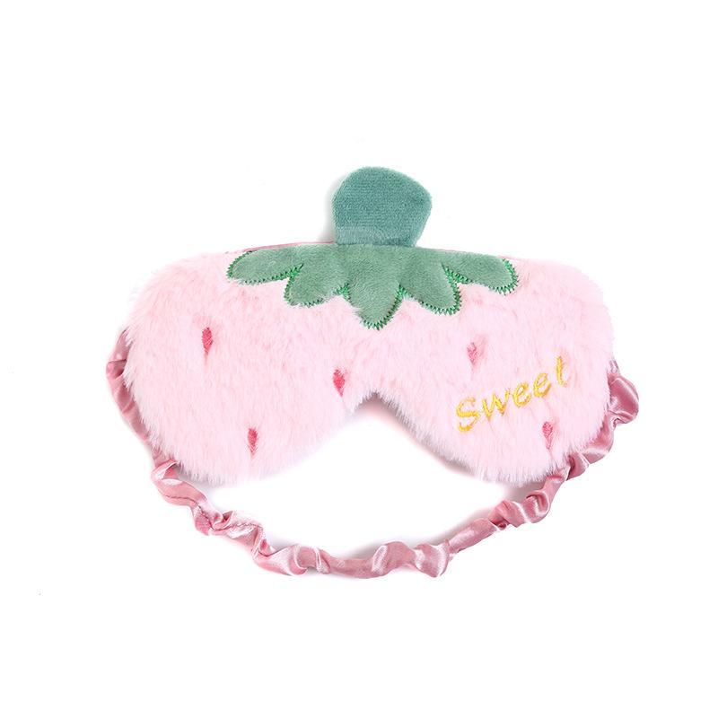 Fruit Style Plush Eye Patch Breathable Sleep Eyeshade