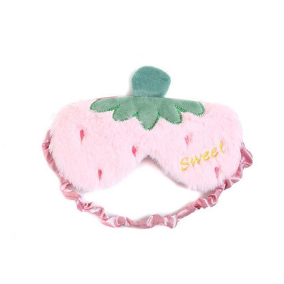 Fruit Style Plush Eye Patch Breathable Sleep Eyeshade