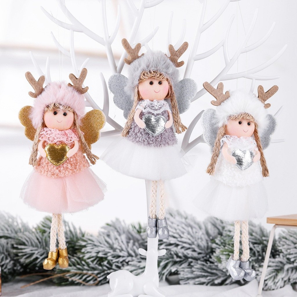 Christmas Decorations Angel Girl Ornaments Children Doll Gift