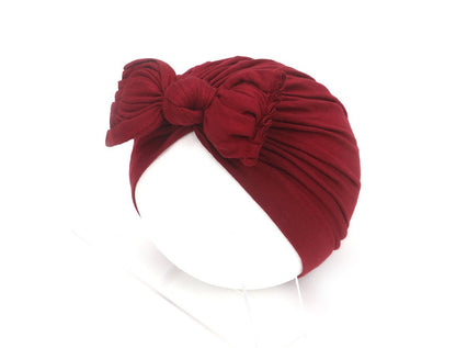 Children's Pleated Bow Hat