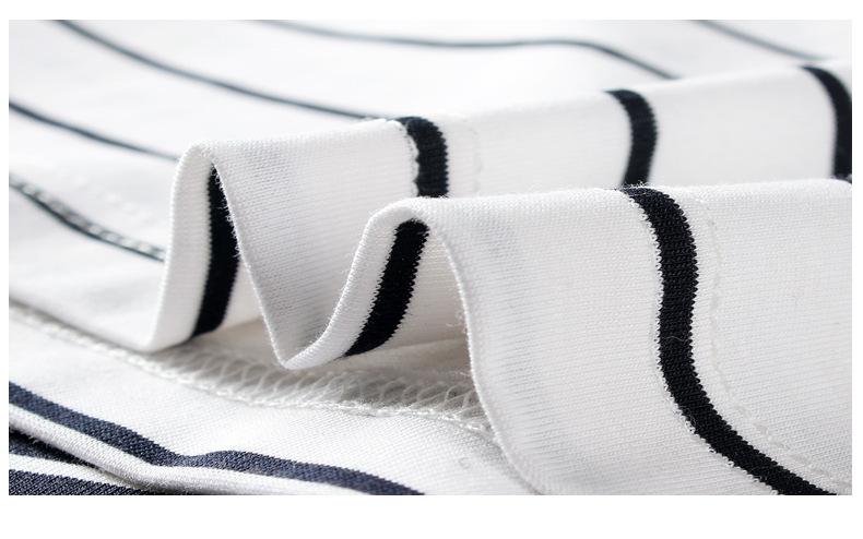 Striped embroidered top children's Short Sleeve