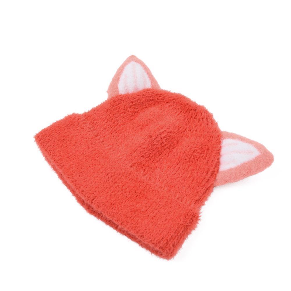 Cartoon Children's Cat Ear Knitted Hat Warm Plush Hat