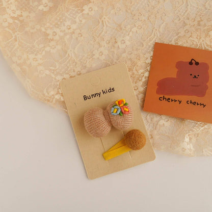 Children's Embroidered Hairpin Hair Accessories