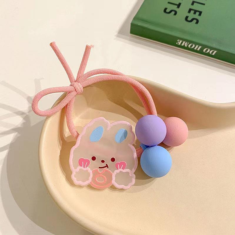 Cartoon Color Graffiti Hair Ring High Elastic Head Rope