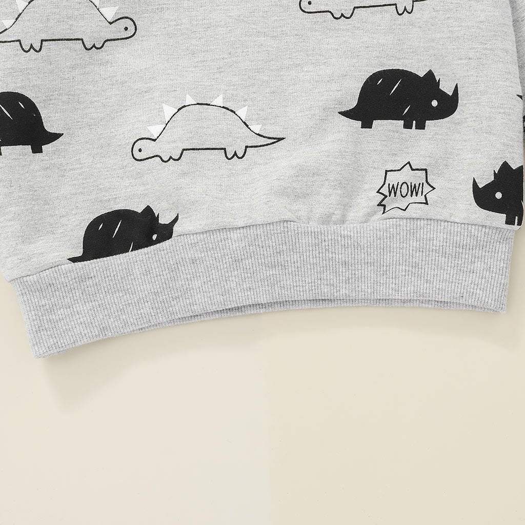 Children's Sweater Cartoon Pullover Two-piece Set