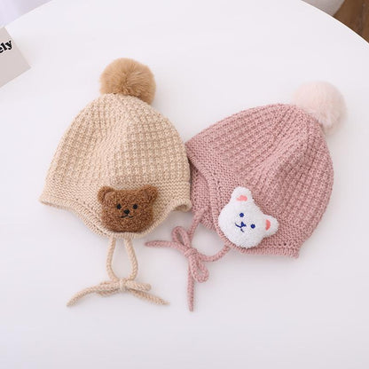 Children's Thickened Warm Knitted Hat Ear Protection Hat