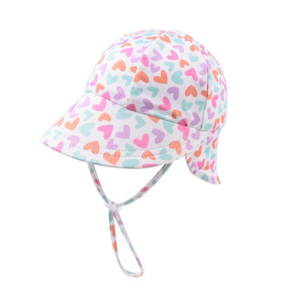 Children's Printed Sun Hat Baby Big Brimmed Sunscreen Hat