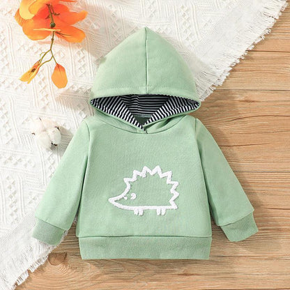 New Long Sleeve Cartoon Hooded Vests for Infants and Young Children