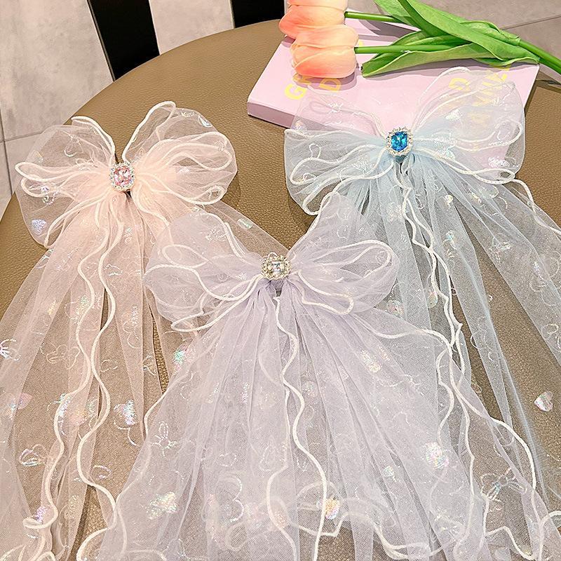Children's Large Mesh Bow Hairpin