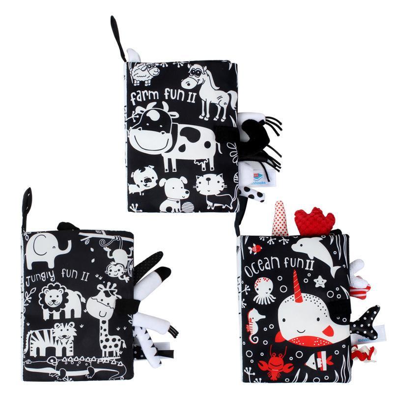 Baby Cloth Book, Stereoscopic Tail Can't Tear Books Toys