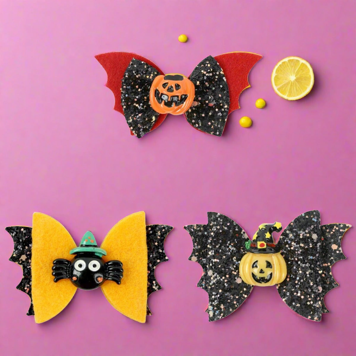 Halloween Bat Wings Children's Hairpin Bow Hair Accessories